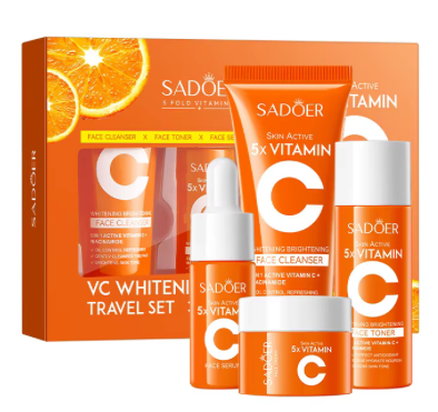 Vitamin C Moisturizing Travel Skincare Set