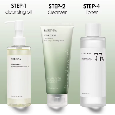 Sanlivna Heartleaf 3-Piece Skincare Set