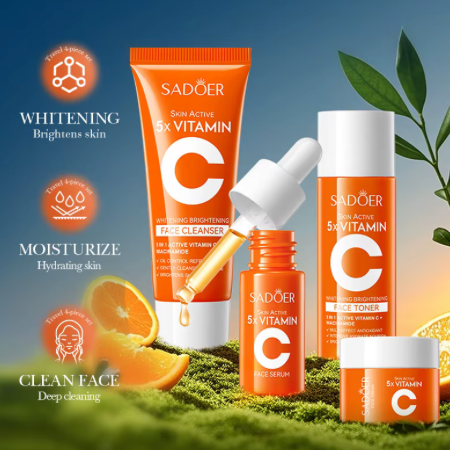Vitamin C Moisturizing Travel Skincare Set